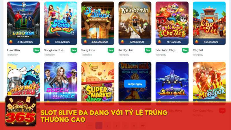 Trò chơi slot 8live 
