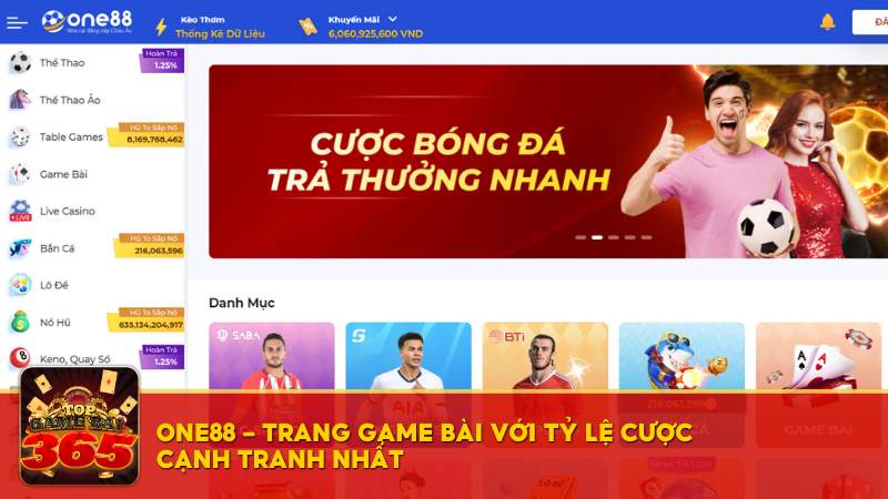 One88 game bài đổi thưởng tỷ lệ cược cao