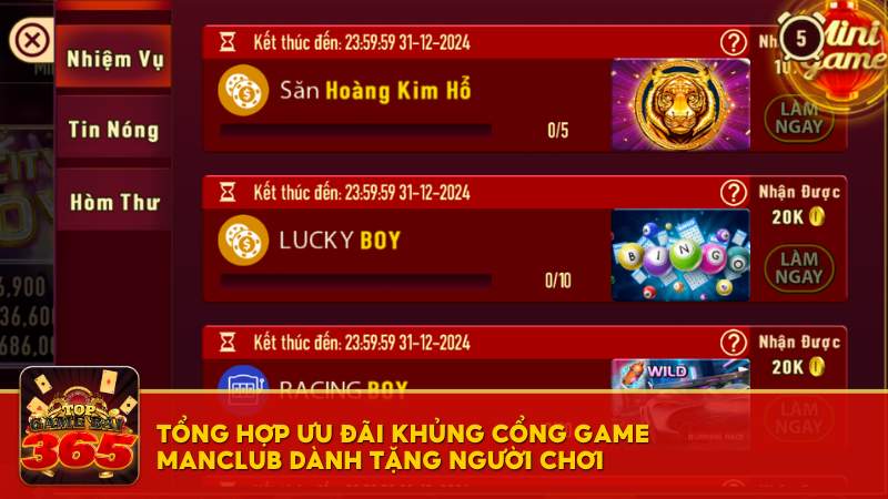 Tổng hợp ưu đãi Manclub 