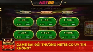 Game bài đổi thưởng Net88 có uy tín không?