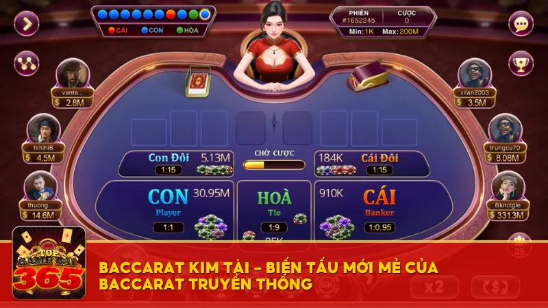 Baccarat Kim Tài – Biến tấu mới mẻ của Baccarat truyền thống