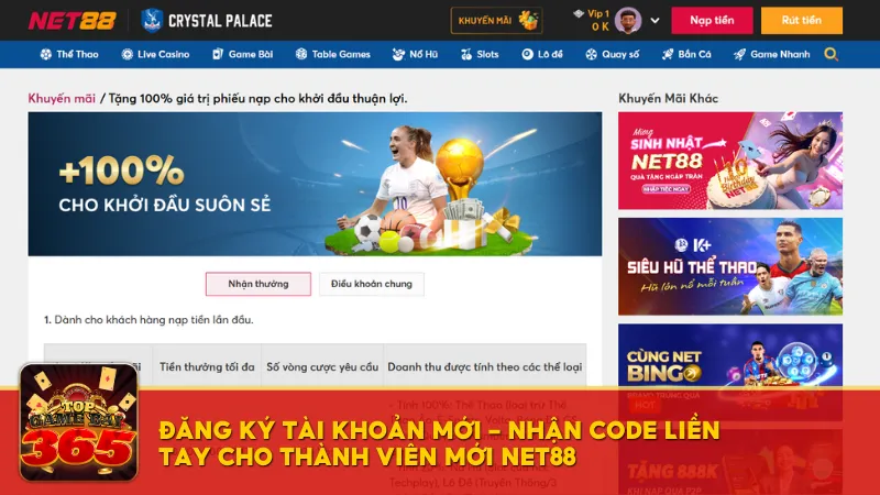 Hướng dẫn cách nhận code khuyến mãi Net88 dễ nhất 